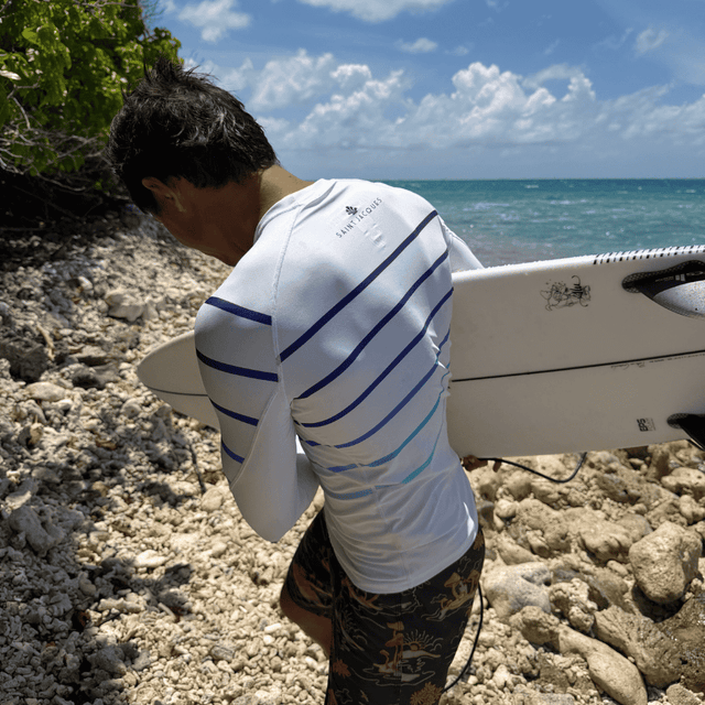 LYCRA LONG SLEEVE LINES WHITE