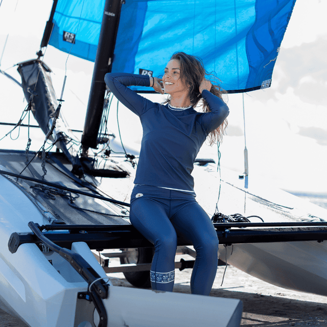LYCRA WOMEN LONG SLEEVES MARINE