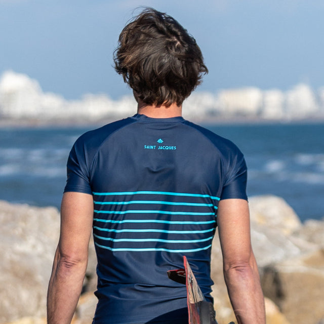 LYCRA SHORT SLEEVE LINES BLUE