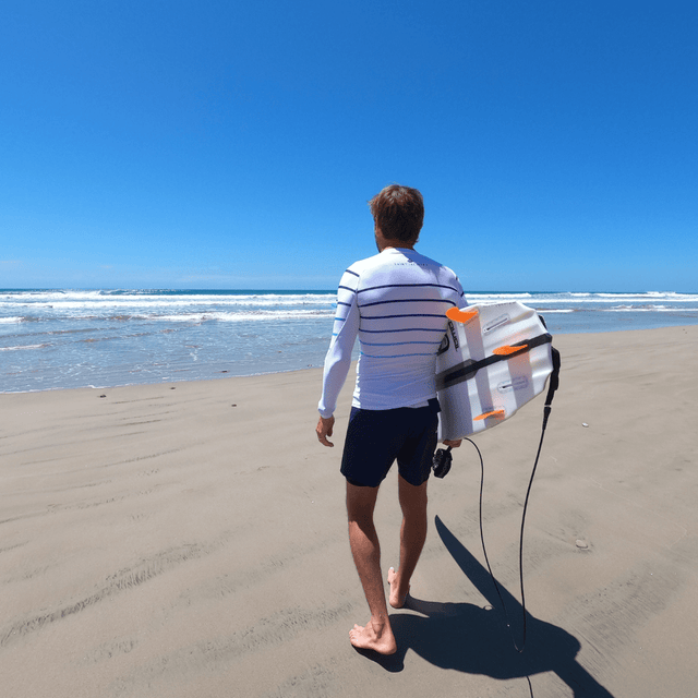 LYCRA MANCHE LONGUE LINES BLANC - Saint Jacques Wetsuits