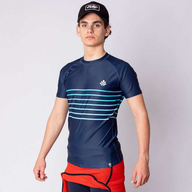 LYCRA SHORT SLEEVE LINES BLUE