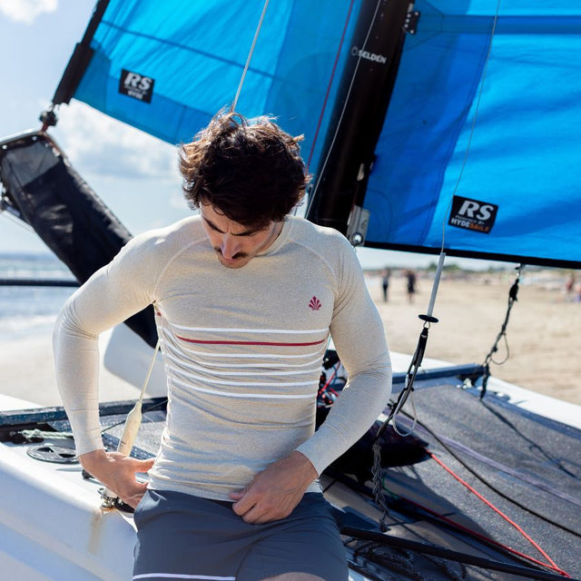 LYCRA LONG SLEEVE LINES BLUE