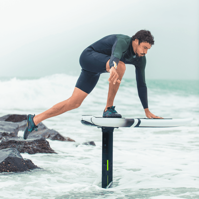 SHORTY MANCHE LONGUE BLEU/KAKI - Saint Jacques Wetsuits