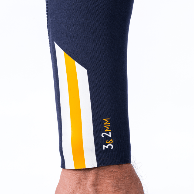 SHORTY MANCHE LONGUE BLEU/KAKI - Saint Jacques Wetsuits