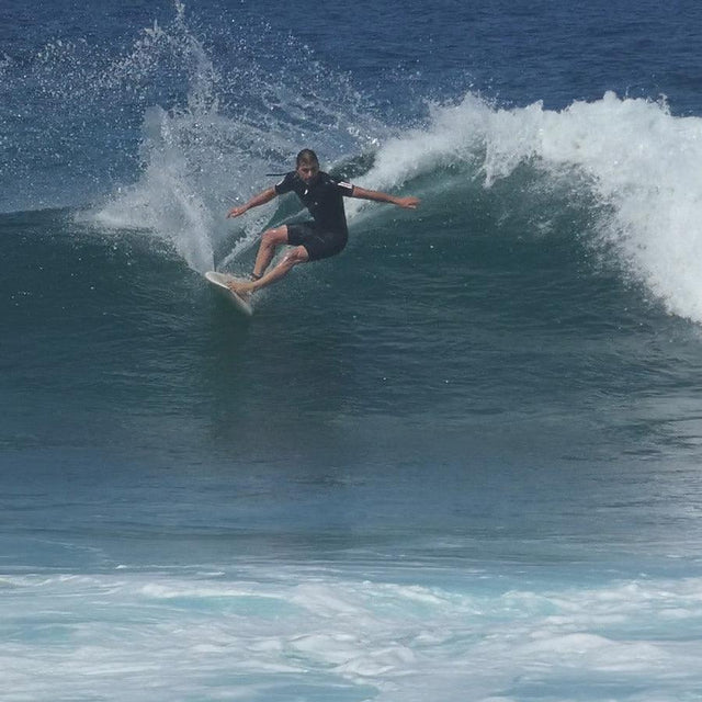 SHORTY MANCHE COURTE BLEU/KAKI - Saint Jacques Wetsuits