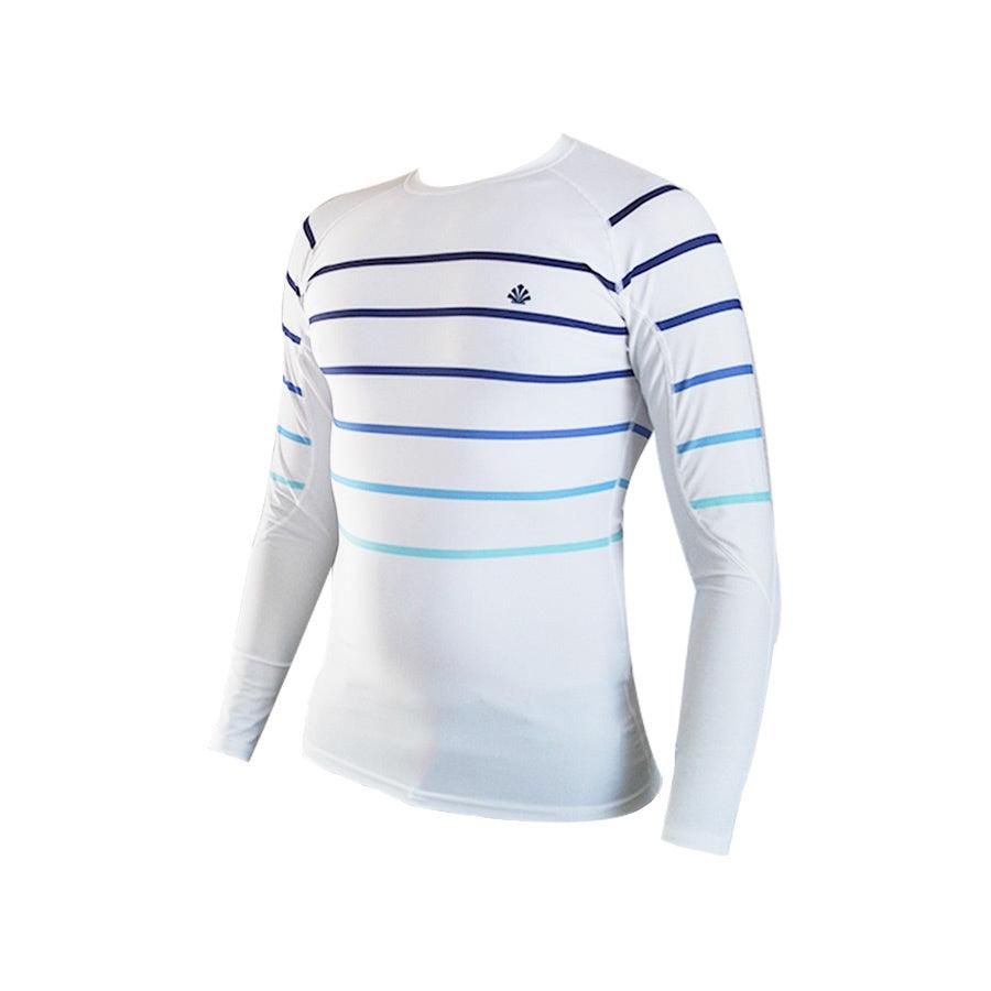 LYCRA LONG SLEEVE LINES WHITE AND GREY