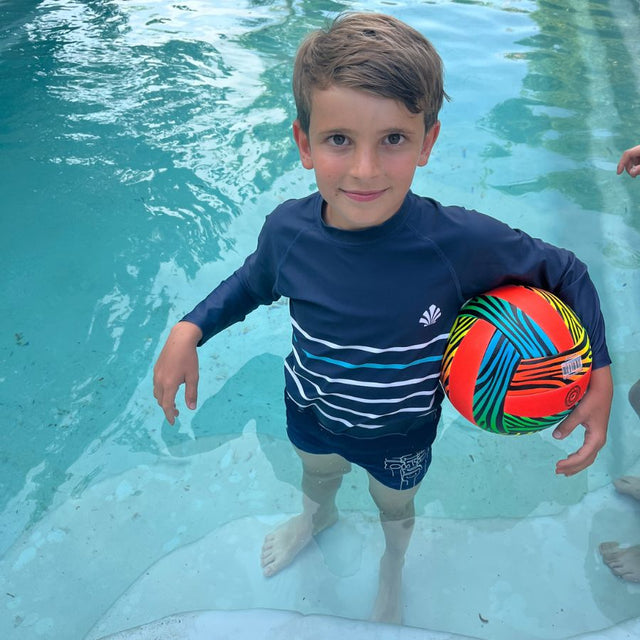 KIDS LONG SLEEVE RASH GUARD LINES