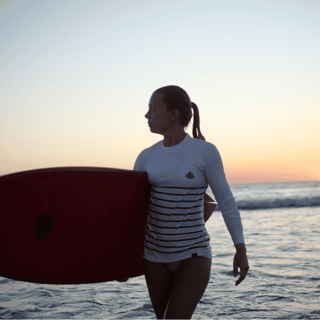 LYCRA WOMEN LONG SLEEVES WHITE LINES