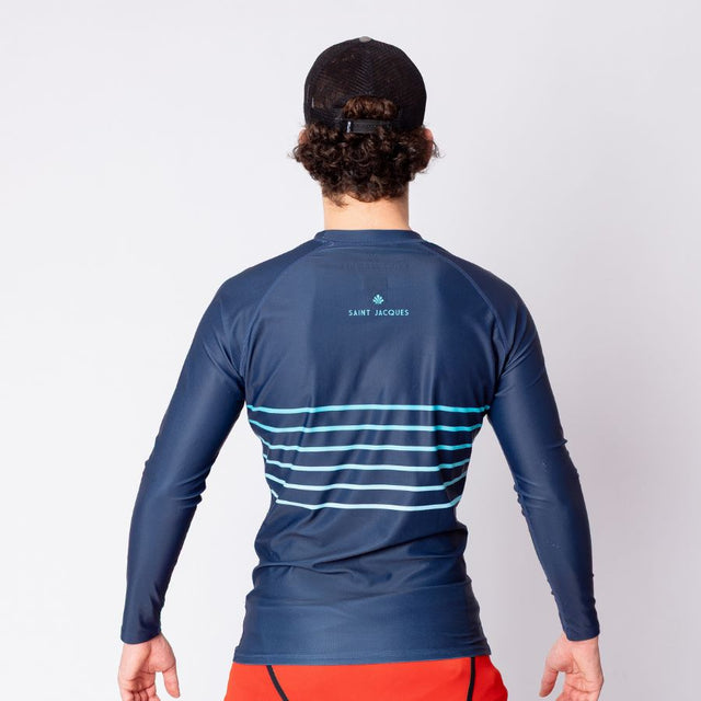 LYCRA LONG SLEEVE LINES BLUE