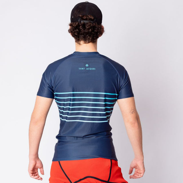 LYCRA SHORT SLEEVE LINES BLUE