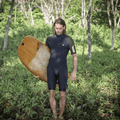 SHORTY MANCHE COURTE BLEU/KAKI - Saint Jacques Wetsuits