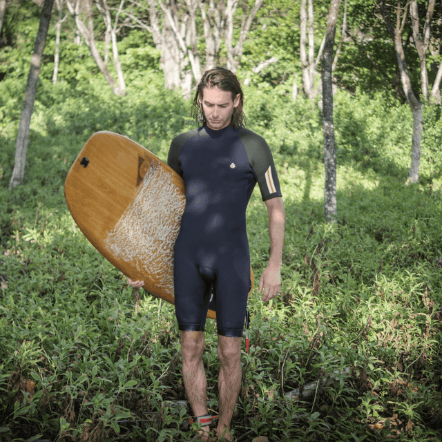 SHORTY MANCHE COURTE BLEU/KAKI - Saint Jacques Wetsuits